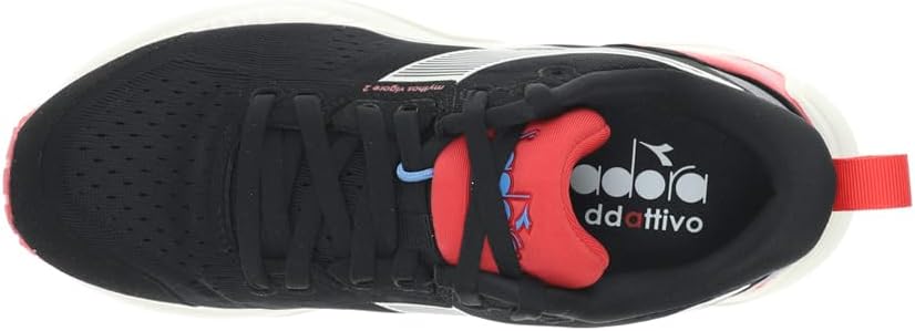 Diadora Womens Mythos Blushield Vigore 2 Running Sneakers Shoes - Black, Pink - Size 8 M