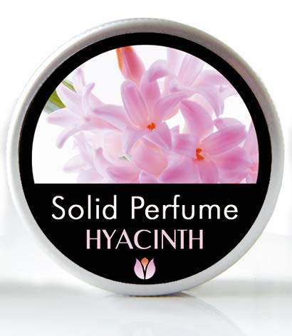 FLOWERLAND Solid Perfume - Portable Pocket Balm Perfume Perfect for Travel Use - Natural Fragrance Parfum for Men and Women - Natural & Vegan - Hyacinth (30ml)