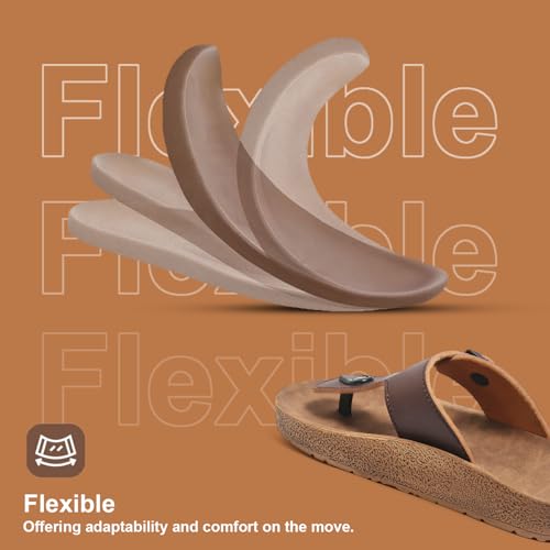 Image of DOCTOR HEALTH SUPER SOFT Men's Buckle Thong Sandals | Comfortable Cushioned Footbed Casual Slippers | Anti-Slip Lightweight Everyday Wear Open Toe Sandals for Indoor Outdoor Use