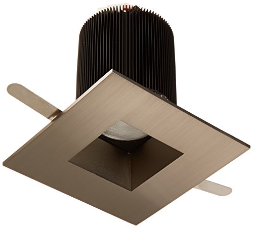 80% Off Discount WAC Lighting HR-2LED-T709F-27BN Tesla - LED 2-Inch Open Square Trim, 45-Degree Beam Angle, 2700K