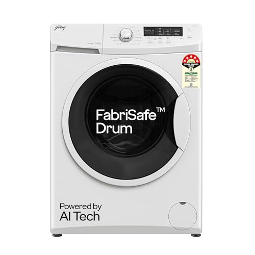 Godrej 7 Kg 5 Star, With AI Tech, I-Sense Technology Fully-Automatic Front Load Washing Machine (2024 Model, WFEON CRS 7010 5.0 FKEDM GLWH, Inbuilt Heater and FabriSafe Drum, Glacial White)