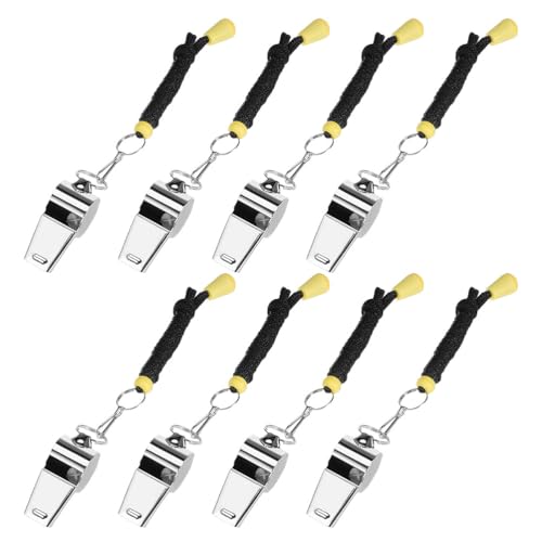Pitos deportivos acero inoxidable 8 piezas miniatura 1