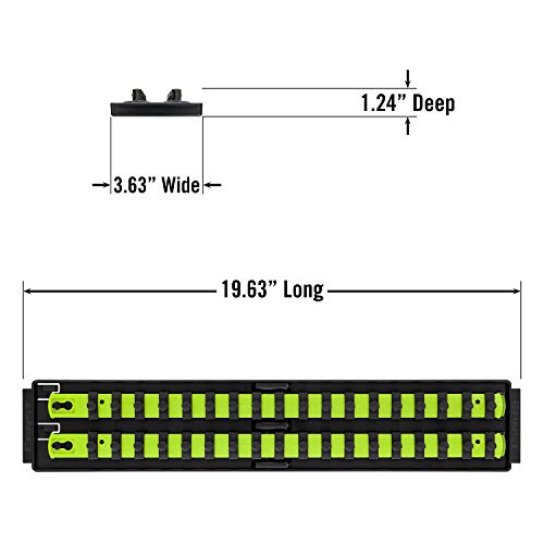 Ernst Manufacturing - 18 2 Rail Socket Boss 3/8 Drive - Hi-Viz (8462Hv) #TOP5