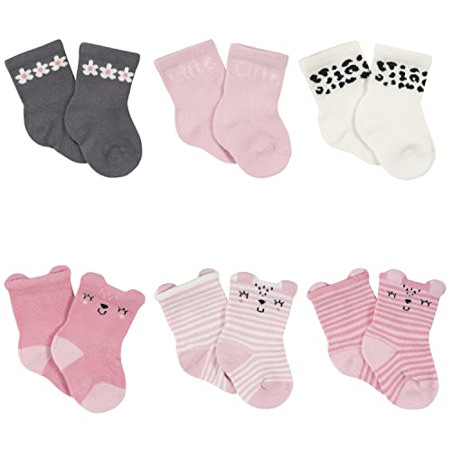 Image of Gerber Baby 6-Pair Wiggle Proof Sock
