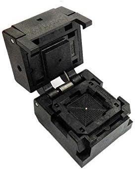 Davitu Electrical Equipments Supplies - QFN84 MLF84 IC Test Socket Pitch 0.4mm IC549-0844-018-G Burn in Socket Clamshell Chip Size10*10 Flash Adapter Programming Socket