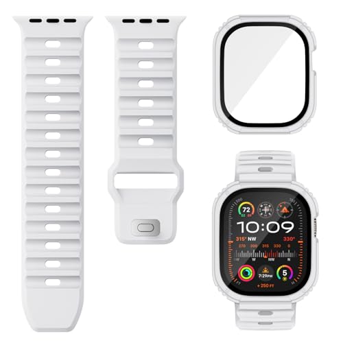 Bracelet Apple Watch 45mm avec coque antichoc pour homme actif et outdoor