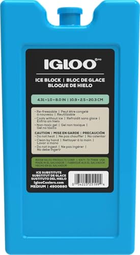 Igloo Maxcold Ice Blocks, Reusable Ice Packs for Coolers, Freezer Pack, Cold Packs for Coolers, Long Lasting Ice Blocks - image 1