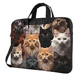 Cat Collection Laptoptasche, 13 Zoll (33 cm), Business-Aktentasche für Männer und Frauen,...