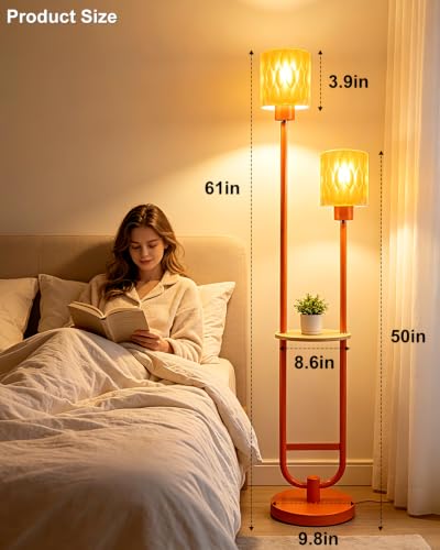 Image of Lightdot Globe Floor Lamp with LED Bulbs Included, Dimmable Floor Lamps,Unique Modern Standing Tall Lamp for Bedroom Living Room /Sofa Beside /Corner Decor-Gold