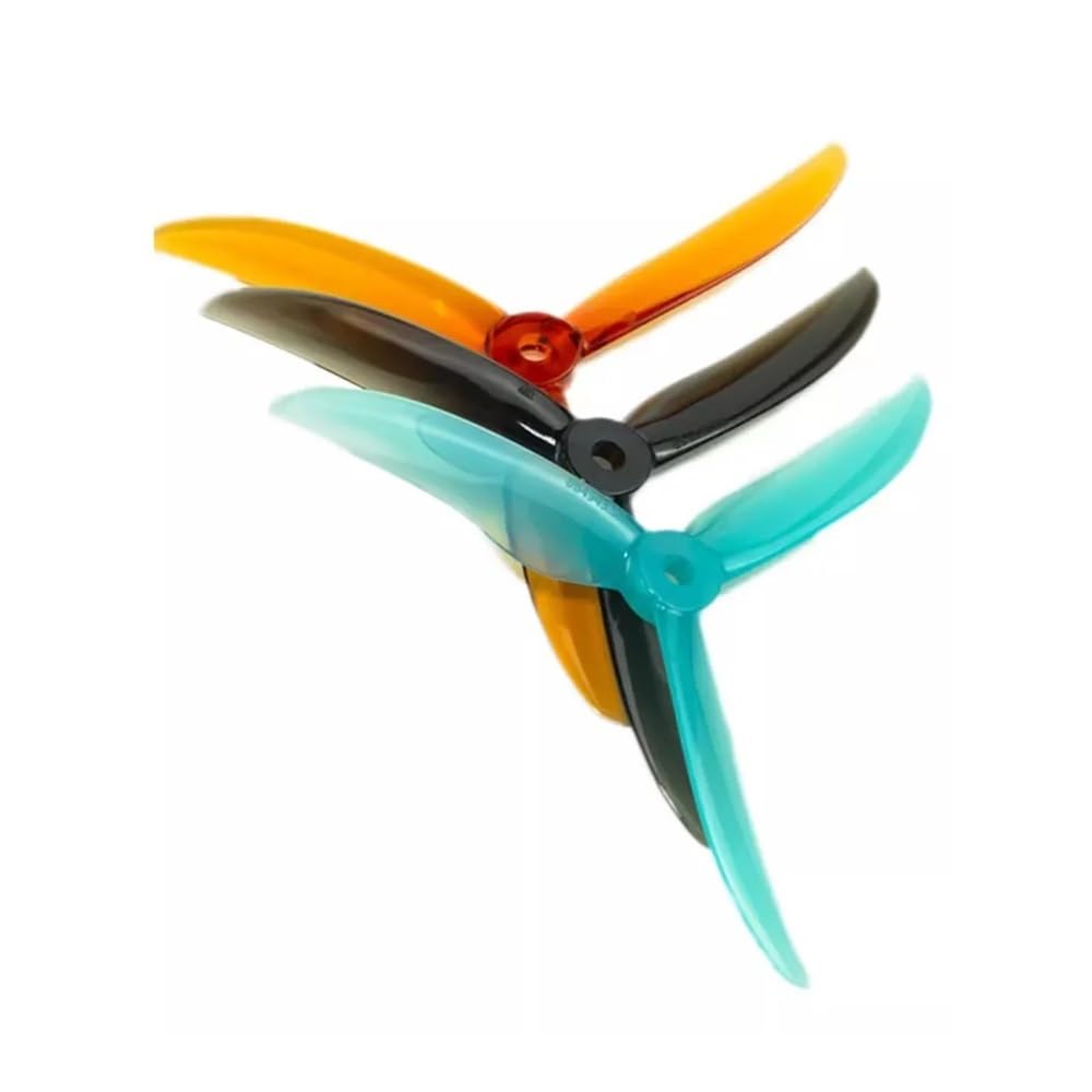 BB39 BlackBird V2 4.9 pouces hélice à 3 pales M5 trou Composite for MANTA V2 5 pouces FPV Drone de course 4 paires(4pairs Balck)