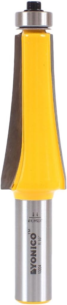 Yonico 13004 10-Inch Radius Guitar Finger Board Radiusing Router Bit 1/2-Inch Shank