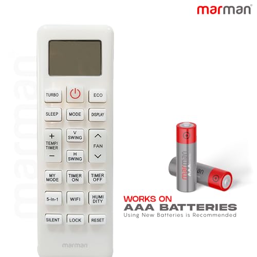 Image of marman Compatible with Lloyd AC Remote Original Model 253 Suitable for 1 | 1.5 | 2 Ton Split and Window Air Conditioner - Match Remote Key by Key with Existing Remote Control