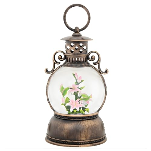 The Bridge Collection Hummingbird Water Glitter Lantern - LED Light