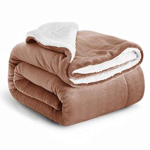 Ir Imperial Rooms Sherpa Blanket For Bed Twin Size - Soft And Fuzzy Throw Blanket For Couch And Sofa - Reversible Microfiber Thick And Warm Fluffy Sherpa Fleece Throw Blankets, Camel, 60 X 80 Inches #TOP11