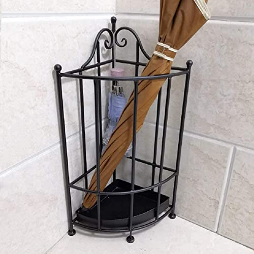 Porte-parapluies design en fer seau de rangement compact d'angle