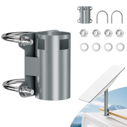 Mounting Kit for Starlink, AstroniSync Widely Applicable Pole Mount for Starlink V2, Easy-to-Install Roof Mount for Starlink Internet Kit Satellite