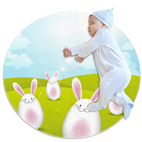 Tapis de salle de bain antidérapant et sécurisé lapin de Pâques