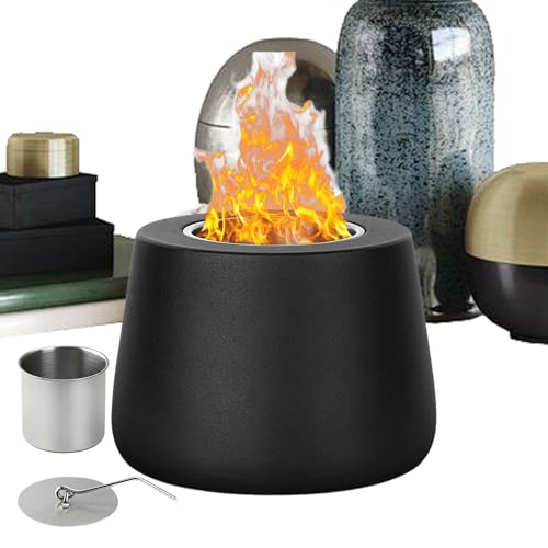 Qutalmi Fogón De Mesa | Calentador Decorativo Que Ahorra Espacio Y Es De Tamaño Compacto,Portátil para Exteriores | para Terraza Jardín Salón Balcón Camping Y Reuniones