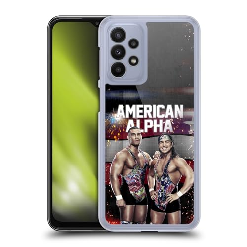 Head Case Designs Officially Licensed WWE LED Image American Alpha Hard Back Case Compatible with Samsung Galaxy A23 / 5G (2022)