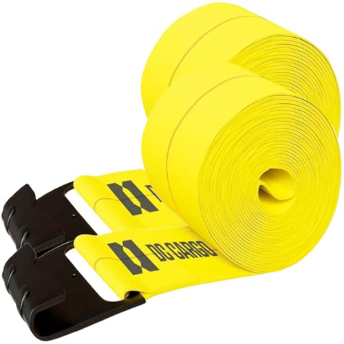 4 In. X 30 Ft. Winch Strap With Flat Hook, Flatbed Tie Down - Foto 11