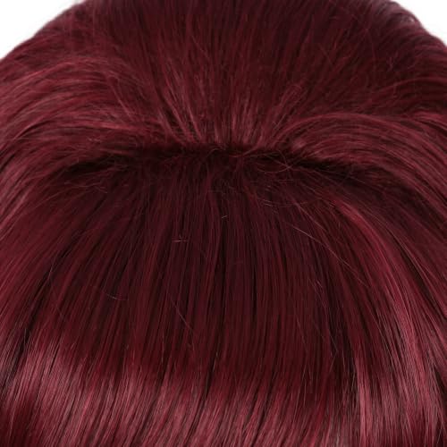 Image of Linfairy Retro Wig Big Bouffant Beehive Wigs for Women fits 50s 80s Costume (Dark Red)