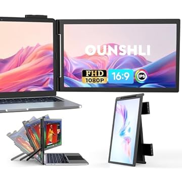 Monitor Portátil para Laptop de 16,1" Full Hd 1080P Monitor de Computador Duplo Usb C Hdmi com Alto-Falantes (BROU-CP140-10K9-060)