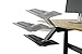 Uncaged Ergonomics KT2-b Under-Desk Adjustable Height & Angle Sit to Stand Up Keyboard Tray with negative tilt Best standing desk computer keyboard holder drawer