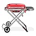Weber Traveler Portable Gas Grill, Red