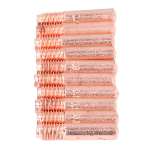 Puntas de Soldador Mig Puntas de 30 Piezas 000068 0.035 Pulgadas Punta de Soldador Reemplazo de Punta de Soldadura de Latón para Molinero M10 M15 M25 M40 M150 Mig Antorcha