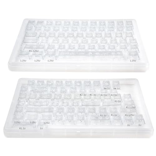 Teclas de carbono forjado transparentes para interruptores Cherry 7