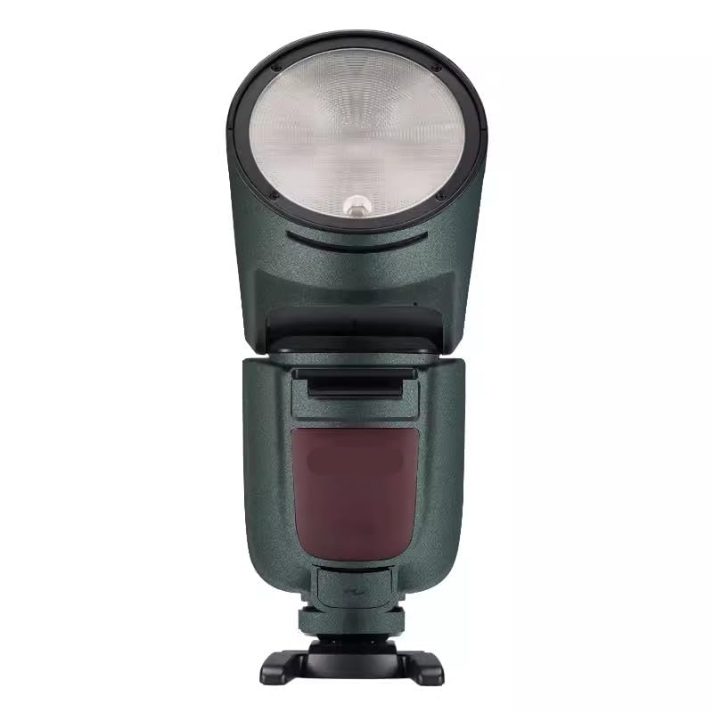 Protection flash stroboscopique V1 Pro vert turquoise en reportage