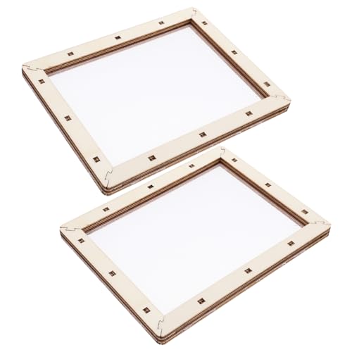 ERINGOGO DIY Paper Making Kit Mesh Frame Wooden Frame Handmade Paper Screen Educational Craft