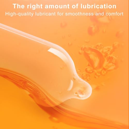 Kondome 100 Stück Packung - Condoms für männer - Natürliches Empfinden - Extra dünne Kondome für intensives Empfinden beim gemeinsamen Liebesspiel- 53 mm breite - Condoms for Men