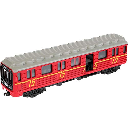 Russian Branded Subway Carriage Red Arrow Moscow Metro Edition - 1/87 Diecast Metal Model Subway Train Toy - Russian Die Cast Collectible Models