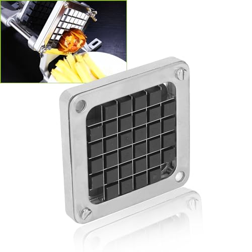 Gugxiom Lame de Rechange pour Coupe-Frites, Lame de Coupe-Frites Commerciale, Lame de Coupe-Frites en Acier Inoxydable, pour Pomme de Terre, Concombre, Aubergine,...