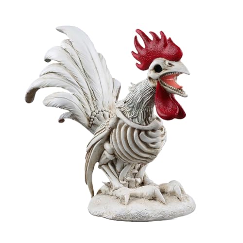 Halloween-Hühnerskelett | Dekofiguren mit Skelett, Tierskelett aus Kunstharz für gruselige Szenen, Gastgeschenke, Dekorationen für Gartenartikel