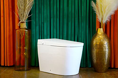 Image of ALPHA BIDET UXT Pearl Bidet Toilet Combination | 1.28GPF Smart Toilet w /Next Gen Bidet | ADA Chair Height | Automatic Lid and Seat | Automatic Flushing | Endless Warm Water | 3 Year Warranty