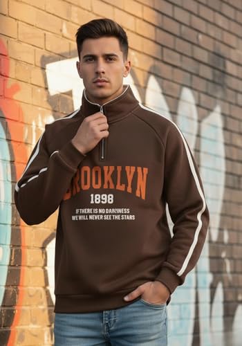 Image of SHAIRA FASHION Men's Cotton Blend Regular Fit Hooded Sweatshirt | Stylish Casual Wear Winter Sweatshirt for Men I Gym Warm Travel Hoodies for Boys