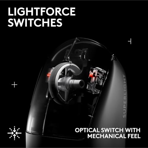 Image of Logitech G PRO X Superlight 2 SE Wireless Gaming Mouse, 60 g pro-Grade Mouse with 5 programmable Buttons, 44K DPI Sensor, 888+ IPS, 1 kHz Report Rate, USB-C Charging for PC /Mac - Black