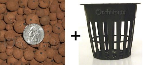 2 Inch Net Pot (10 Pack) and Clay Pebbles (2 Pounds) Combo