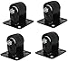 YANJ Möbel, Schwarze Universal-Swivel-Rollen, Nylonbremsbüro-Stühle/Wagen/Einkaufswagen/Rumpf, Vier belastet, Lager 1000kg (Color : A, Size : 95mm)
