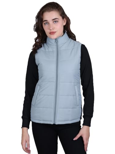 Image of RARE TIMES Women's Sleeveless Puffer Jacket | Winter Jacket for Women | Reversible Jacket for Women Winter Wear With 2 Zip Pocket (Pack of 1)