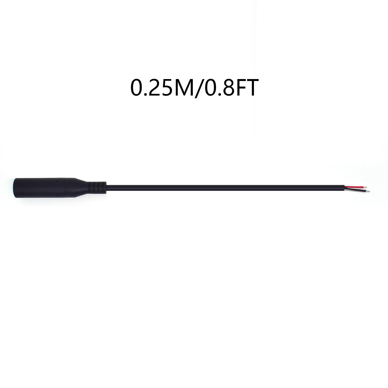 3 cavi di prolunga da 2,5 mm femmina a filo nudo da 2,5 mm, TS 2 poli femmina mono da 2,5 mm per cavo di ricambio da 2,5 mm