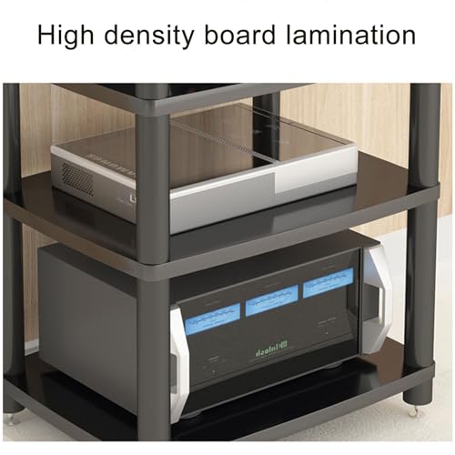 Support multimédia réglable en hauteur meuble AV ouvert ventilation maximale