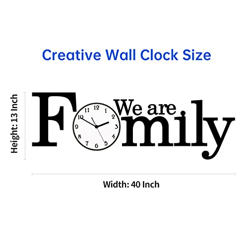 Meishida Modern Wall Clock For Living Room Decor, Large Decorative Wall Clocks Battery Operated For Bedroom Kitchen Office Home, 40 Inch Big Silent Creative Wall Clock Non Ticking, Analog Display #TOP1