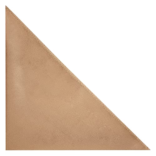 King & Priory Luxury Taupe Brown Velvet Pocket Square