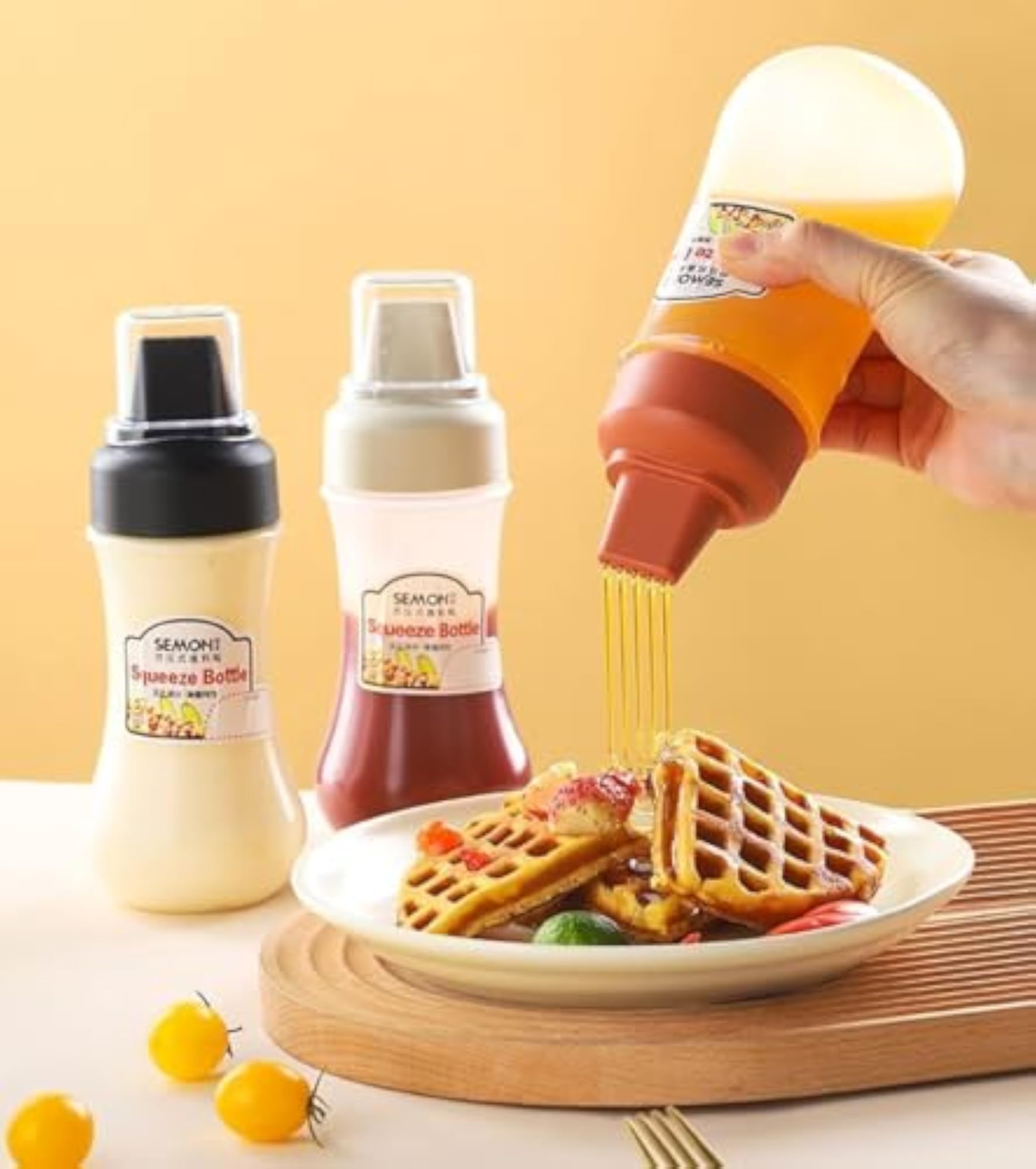 Refillable Squeeze Bottle Set for Sauces and Condiments