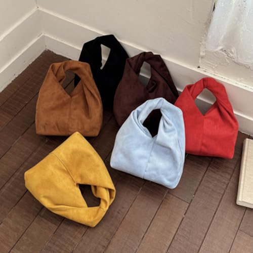 Bolso Tote Pequeño Slouchy de Gamuza para Mujer miniatura 7