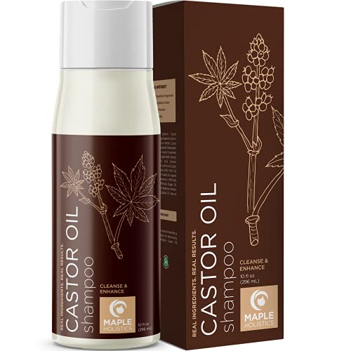 Castor Oil Hair Shampoo with Biotin - Sulfate Free Shampoo for Thinning Hair with Biotin Keratin Complex - Castor Biotin Shampoo for Fine Hair and Hair Moisturizer with Essential Oils for Hair Care