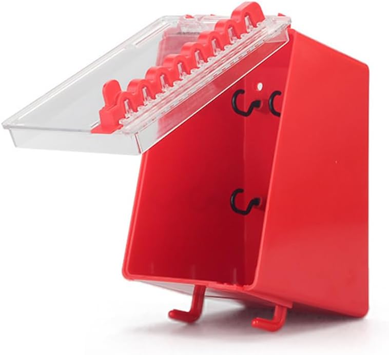 Lockout Tagout Lock Box Group Padlock Box Wall-Mounted Locks Lock Out Tag Out Station 8 Locking Positions &1 Key Slot